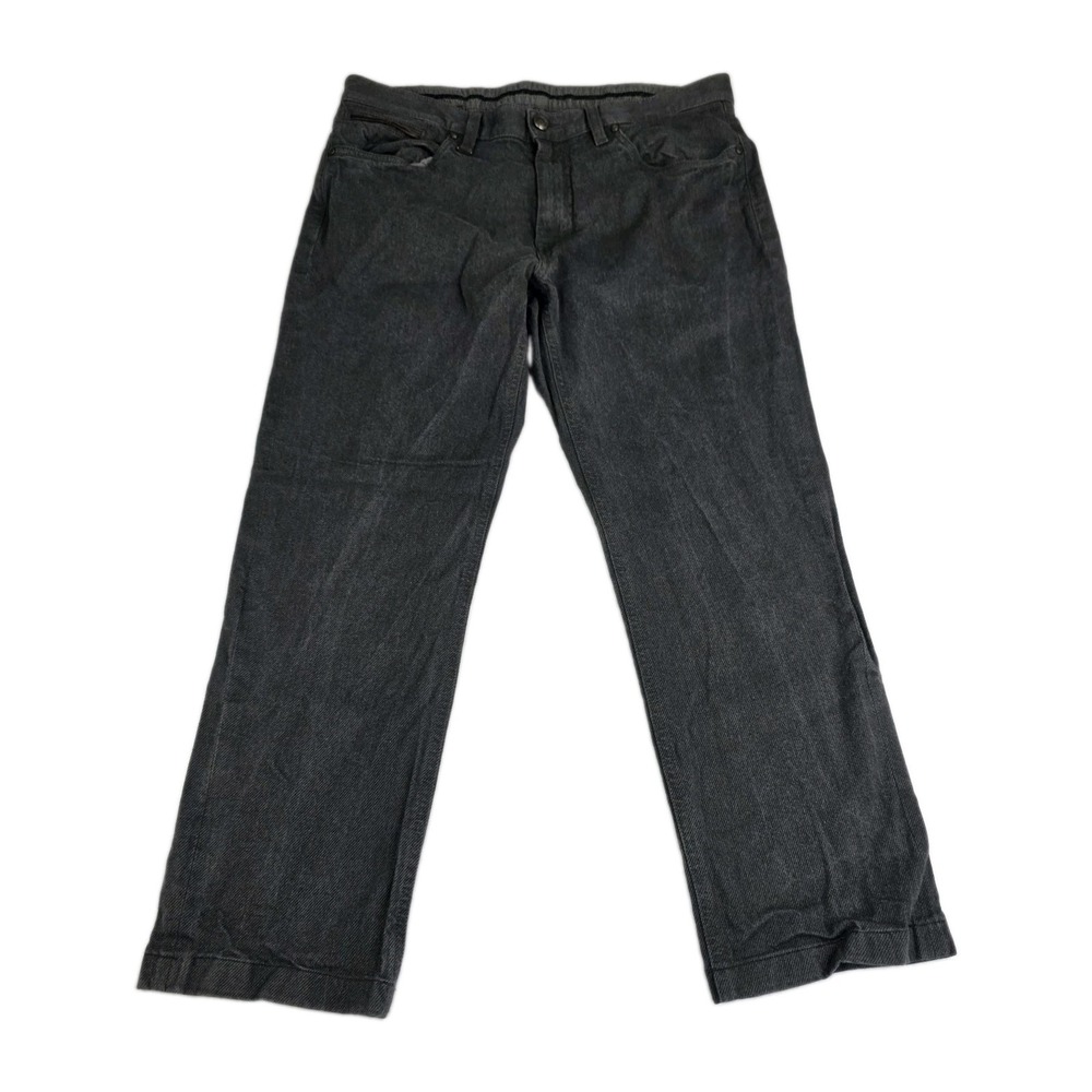 Ermenegildo Zegna Jeans Mens Size 33 Slim Fit Gray Denim 5-Pocket Logo